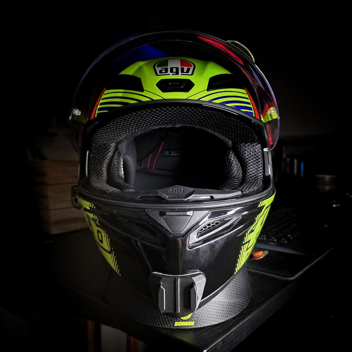 Soporte mentonera GoPro e Insta360 para casco AGV K1 S - vista 2