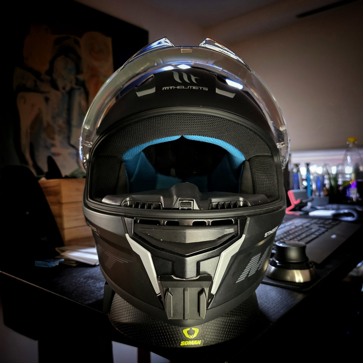 Soporte mentonera GoPro e Insta360 para casco MT Stinger 2