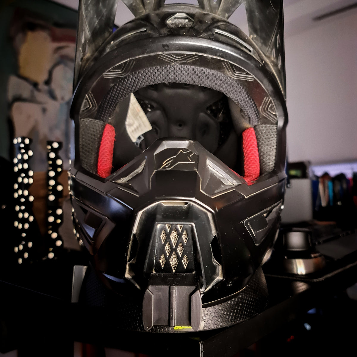 Soporte mentonera GoPro e Insta360 para casco Alpinestars Supertech M5
