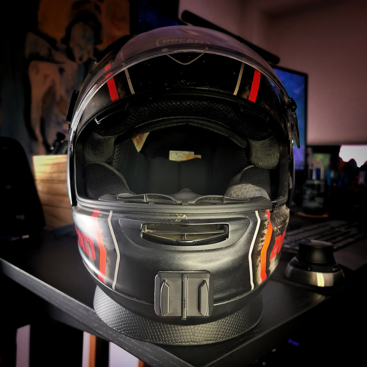 Soporte mentonera GoPro e Insta360 para casco Arai Quantum ST