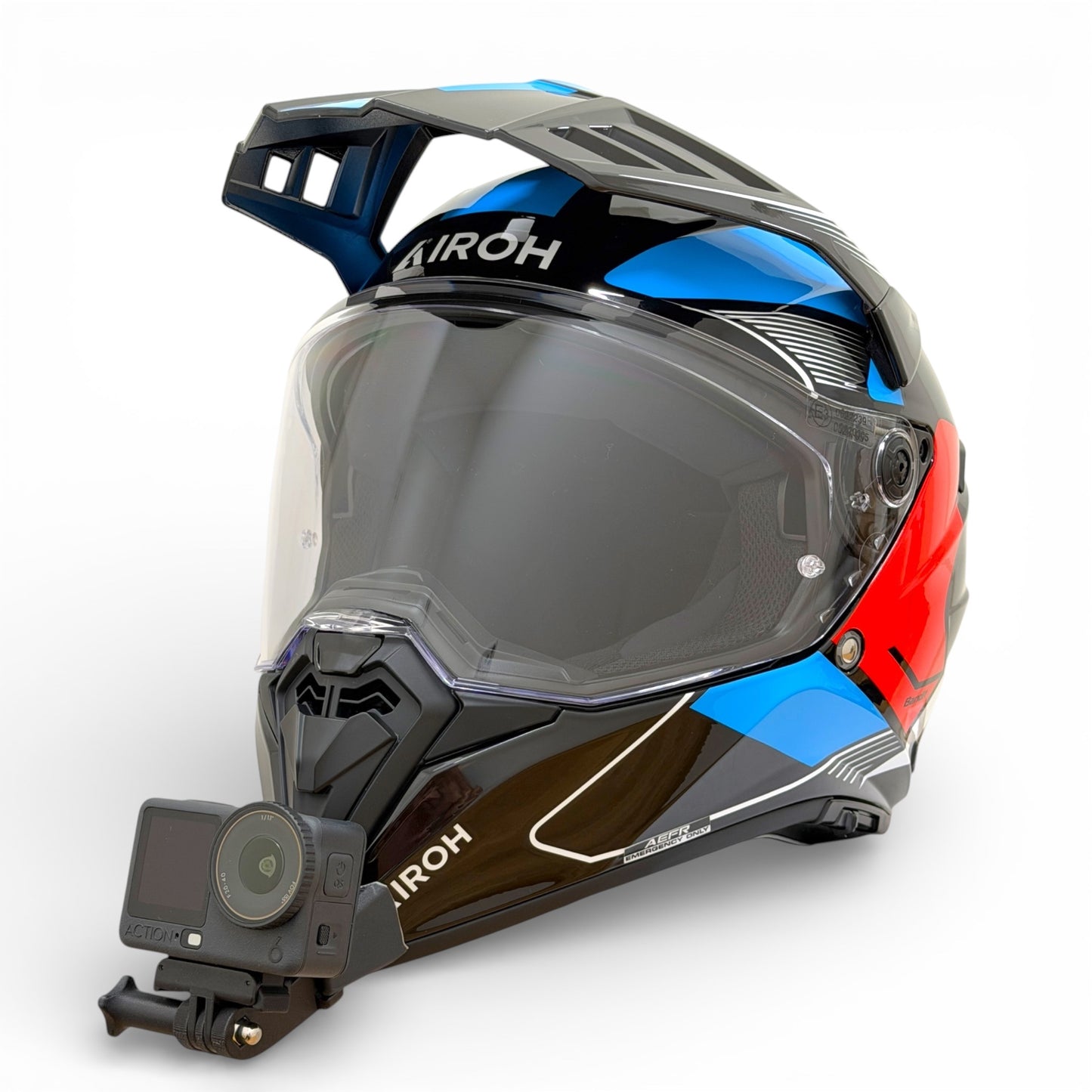 Soporte Insta360 y GoPro para Casco Airoh Bandit