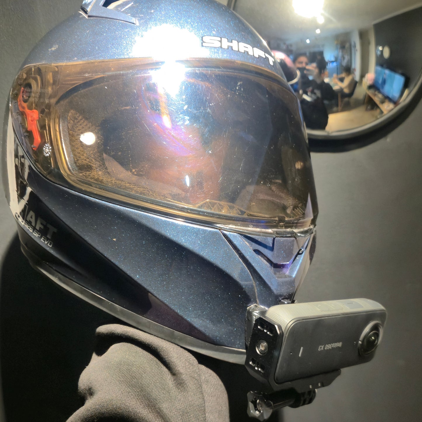 Soporte Insta360 y GoPro para Casco Shaft 526 SP