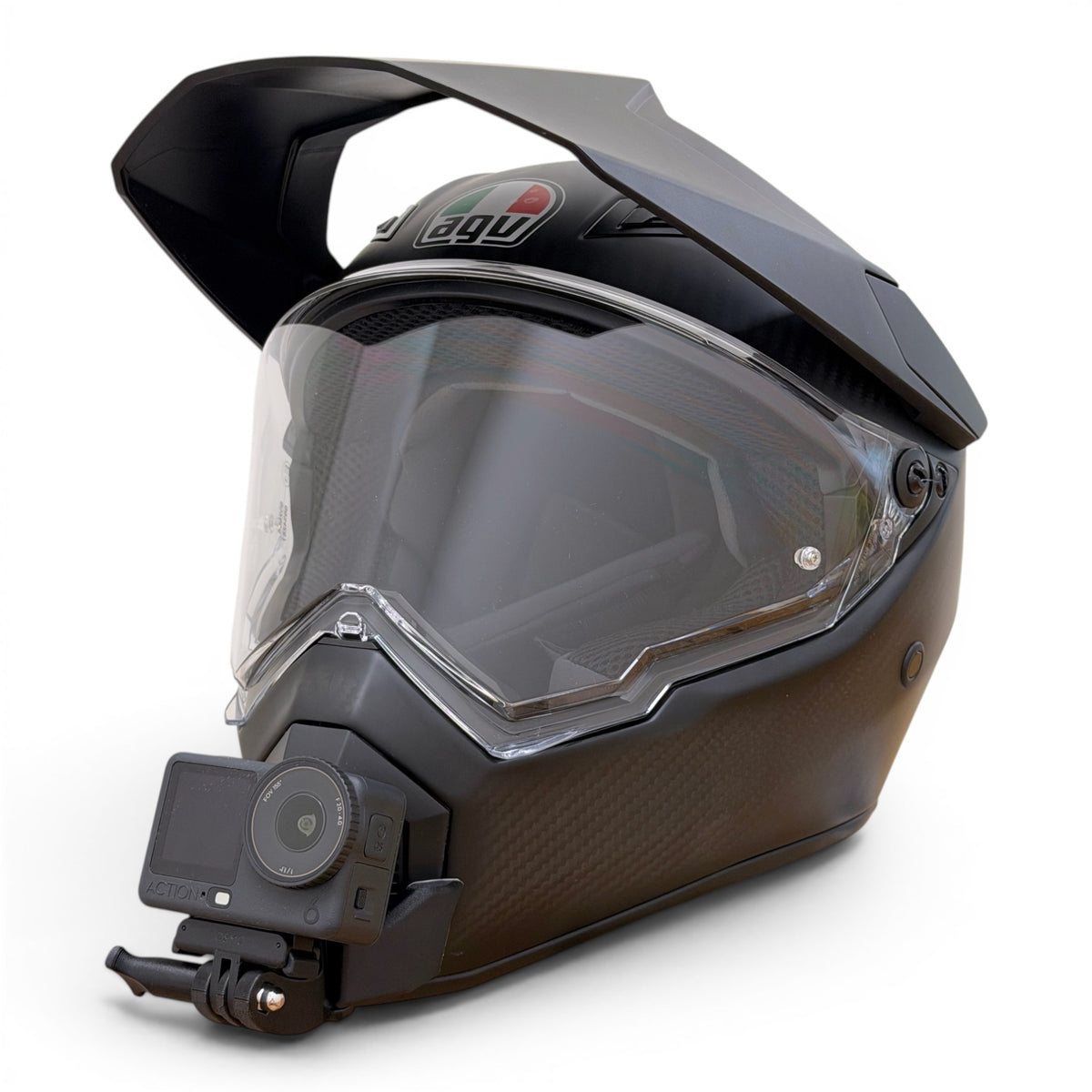 Soporte mentonera GoPro e Insta360 para casco AGV AX9