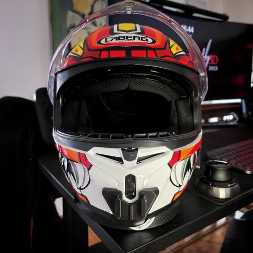 Soporte mentonera GoPro e Insta360 para casco Caberg Avalon