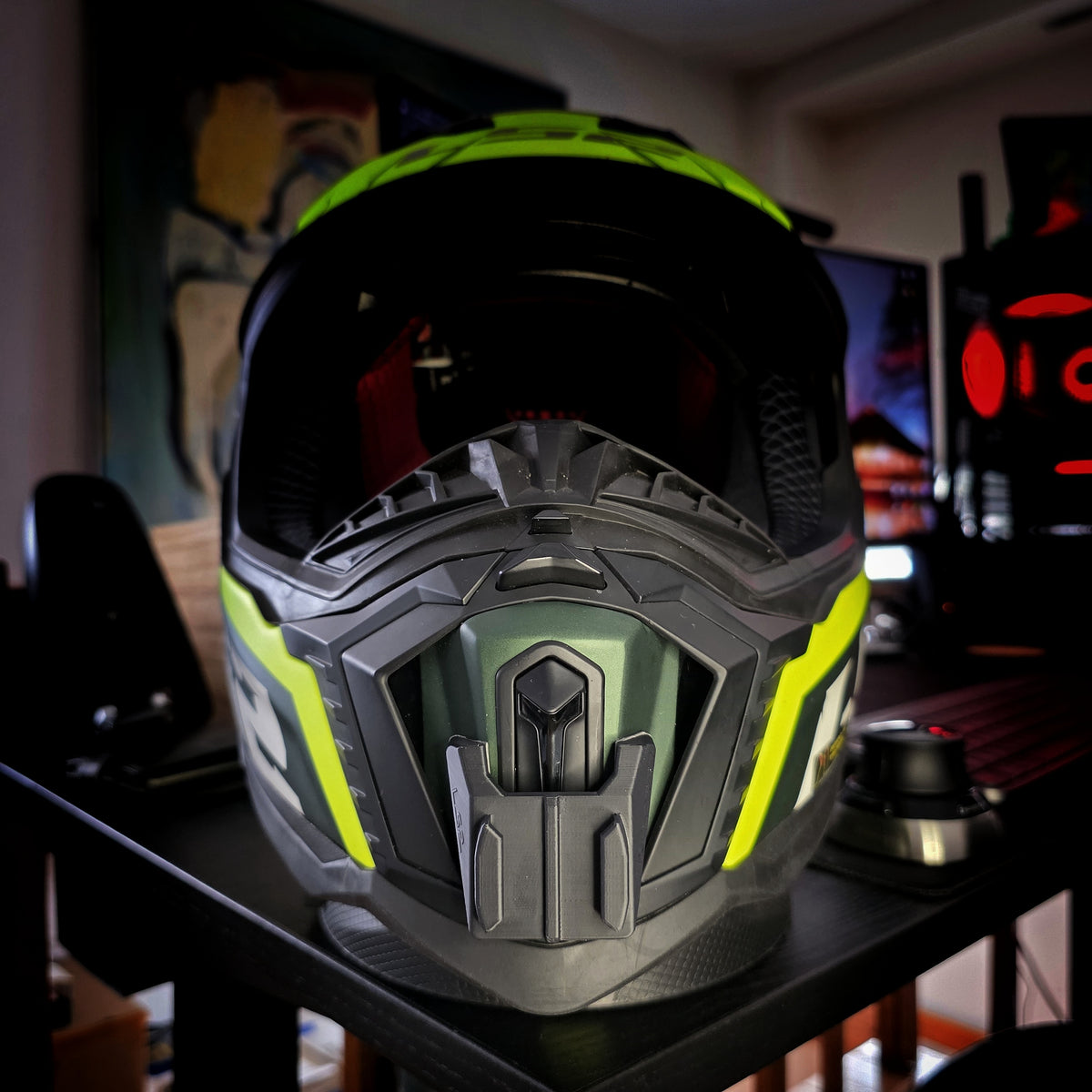 Soporte mentonera GoPro e Insta360 para casco LS2 Explorer II MX701
