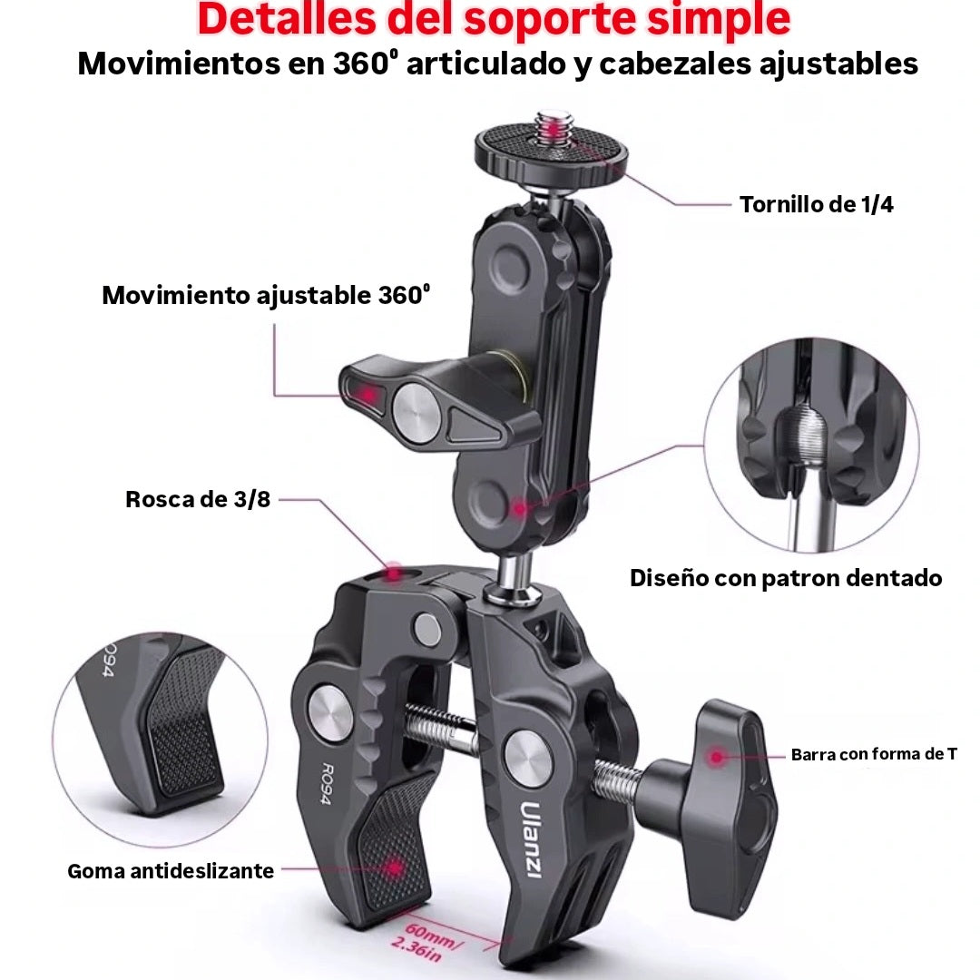 Soporte Clamp Simple