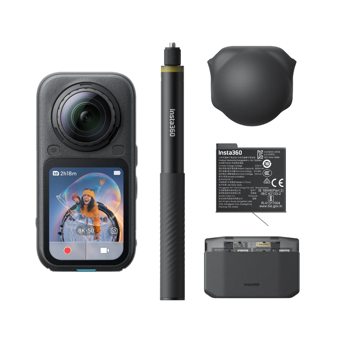 INSTA360 X6 ESSENTIALS BUNDLE MIDNIGHT BLACK