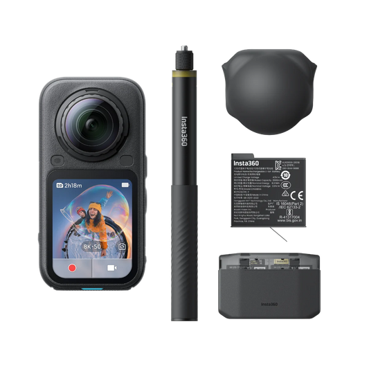 INSTA360 X6 ESSENTIALS BUNDLE MIDNIGHT BLACK