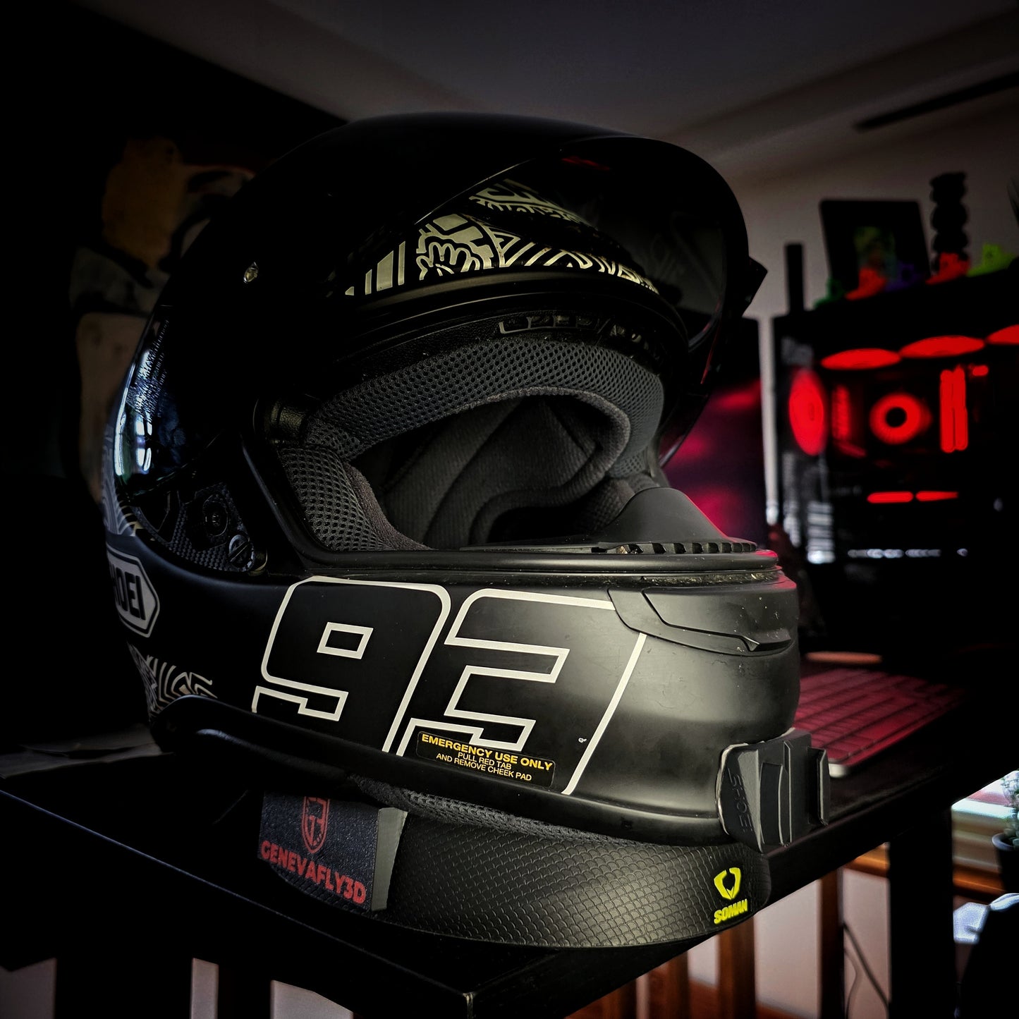 Soporte Insta360 y GoPro para Casco Shoei NXR