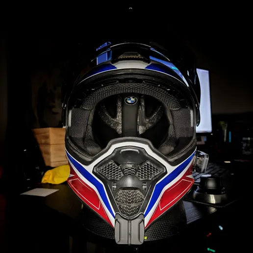 Soporte mentonera GoPro e Insta360 para casco BMW GS