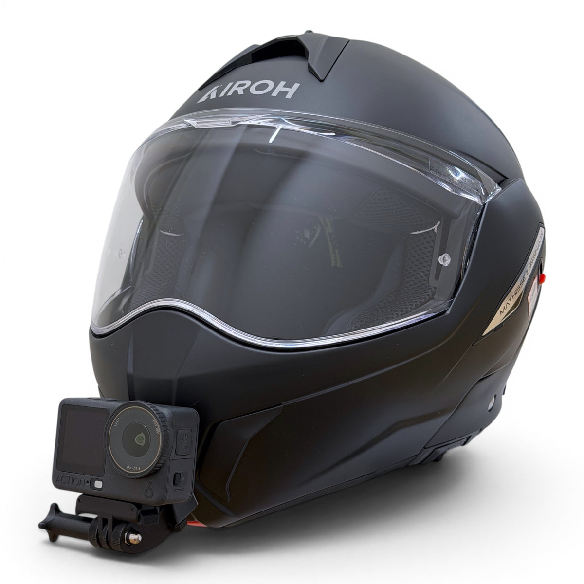 Soporte mentonera GoPro e Insta360 para casco Airoh Mathisse 2