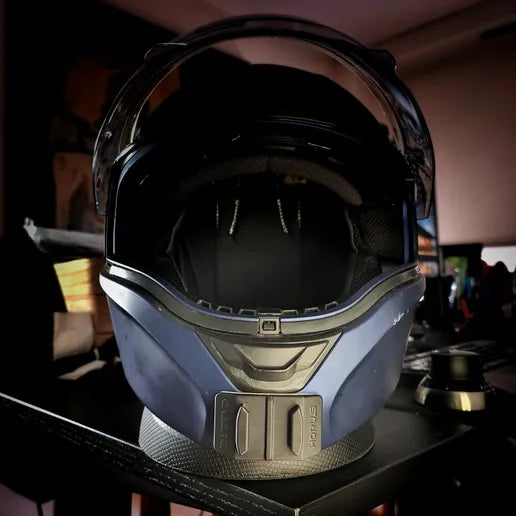 Soporte mentonera GoPro e Insta360 para casco Caberg Horus - vista 2