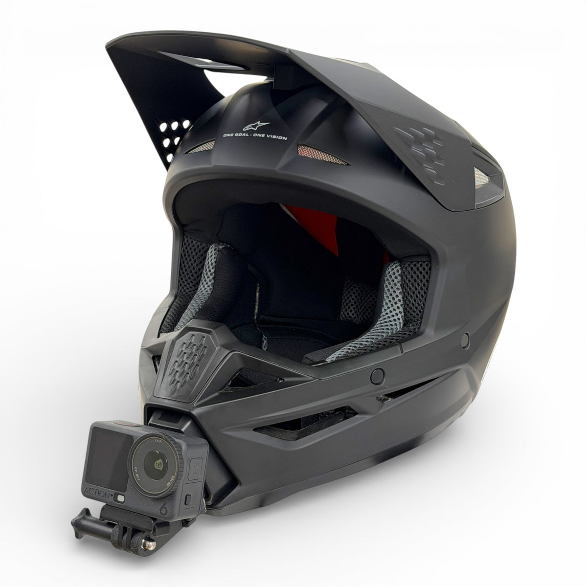 Soporte mentonera GoPro e Insta360 para casco Alpinestars SM3