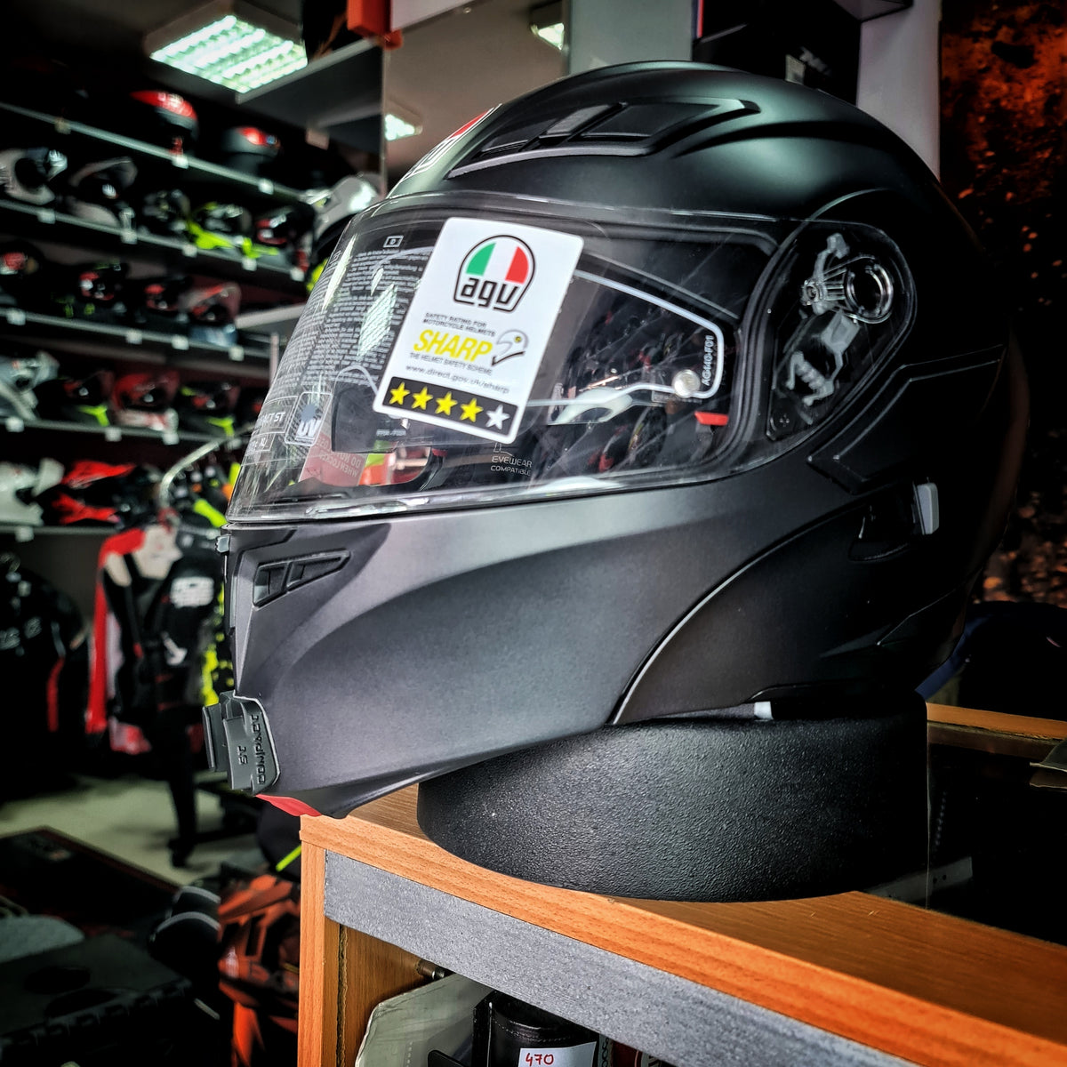Soporte mentonera GoPro e Insta360 para casco AGV Compact ST