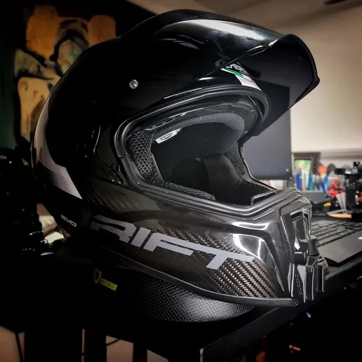 Soporte mentonera GoPro e Insta360 para casco Caberg Drift Evo Carbon - vista 2